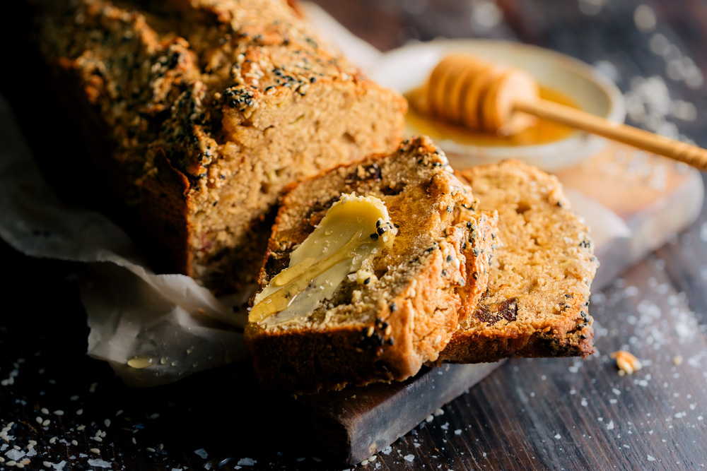 Banana, Maple & Tahini Loaf  |  Gather & Feast