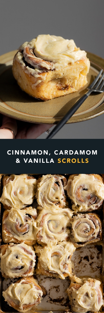 Cinnamon, Cardamom & Vanilla Scrolls  |  Gather & Feast
