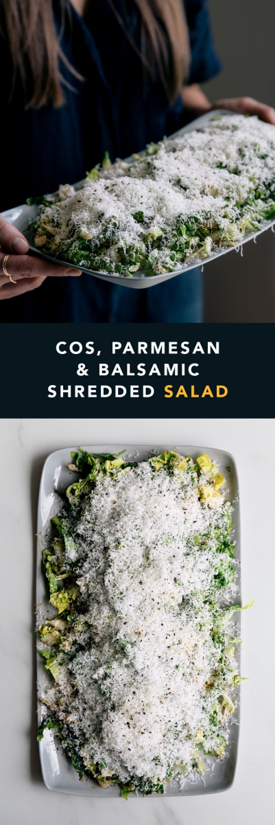 Cos, Parmesan & Balsamic Shredded Salad  |  Gather & Feast