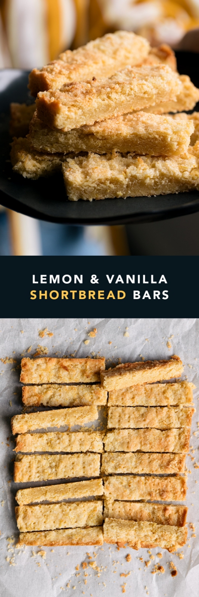 Lemon & Vanilla Shortbread Bars | Gather & Feast