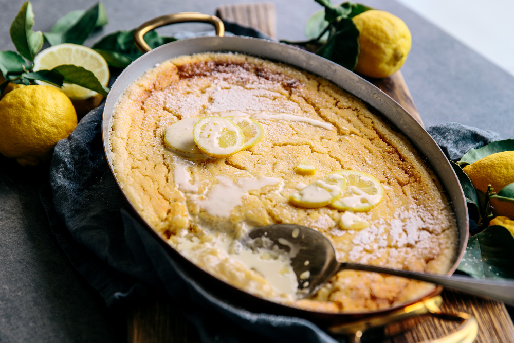 Lemon Curd Pudding  |  Gather & Feast