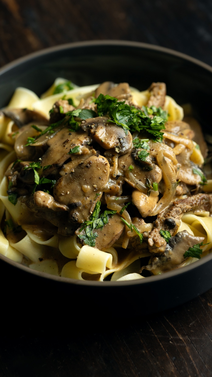 Mushroom and Beef Stroganoff | Gather & Feast