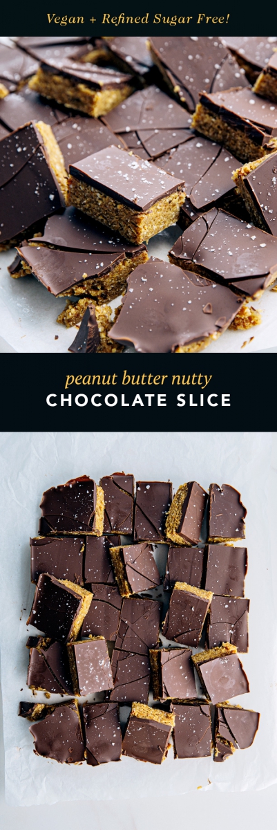 Peanut Butter Nutty Chocolate Slice  |  Gather & Feast
