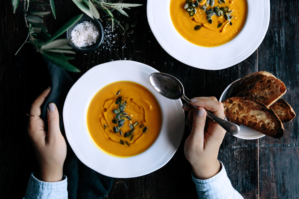 Pumpkin, Turmeric & Ginger Soup  |  Gather & Feast