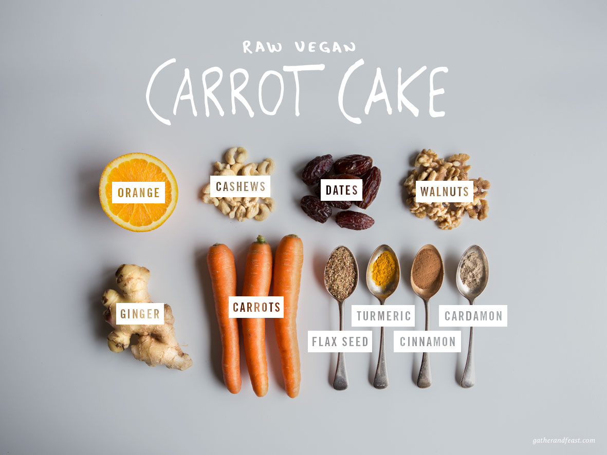 Raw Vegan Carrot Cake  |  Gather & Feast