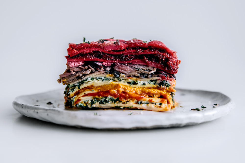 Vegetable Packed ‘Rainbow’ Lasagne  |  Gather & Feast