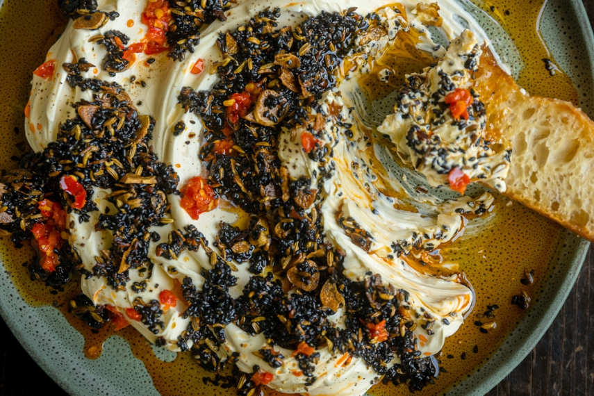 Creamy+Sizzled+Chilli%2C+Fennel+%26+Sesame+Seed+Dip+%7C+Gather+%26+Feast