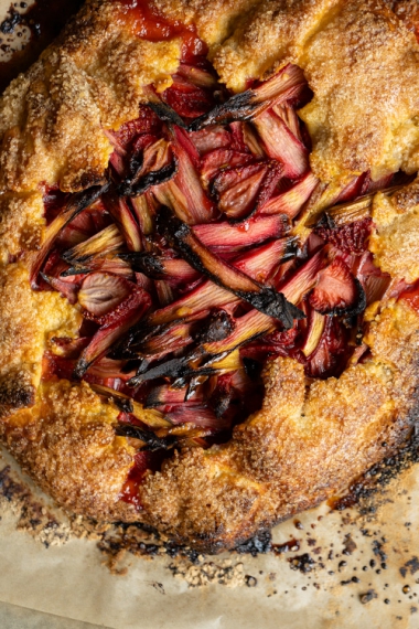 Rhubarb+%26+Strawberry+Galette+%7C+Gather+%26+Feast