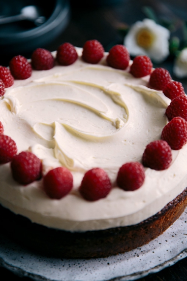 Lemon Raspberry Cake with Zesty Cream Cheese Frosting | Gather & Feast ...