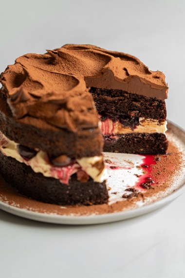 Black Forest-Inspired Chocolate, Vanilla Cherry & Mascarpone Layer Cake ...